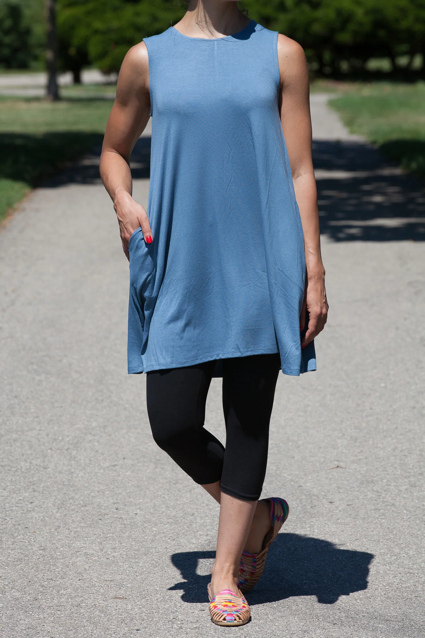 Long Tank Tunic (WITH POCKETS) - Image 5